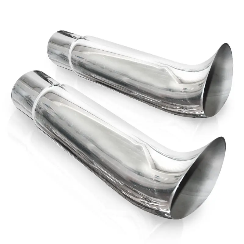 Stainless Works Elf Ear Exhaust Tips – 3" Outer Diameter, 3" Inlet Id 1