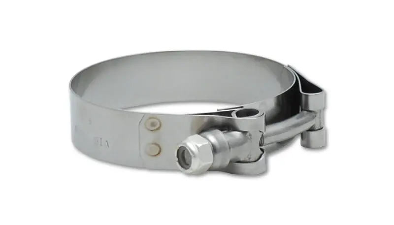 Vibrant Stainless Steel T-Bolt Clamps – Pack Of 2, 3.50–3.80In Od Range, Designed For 3.25In Id Couplings 1