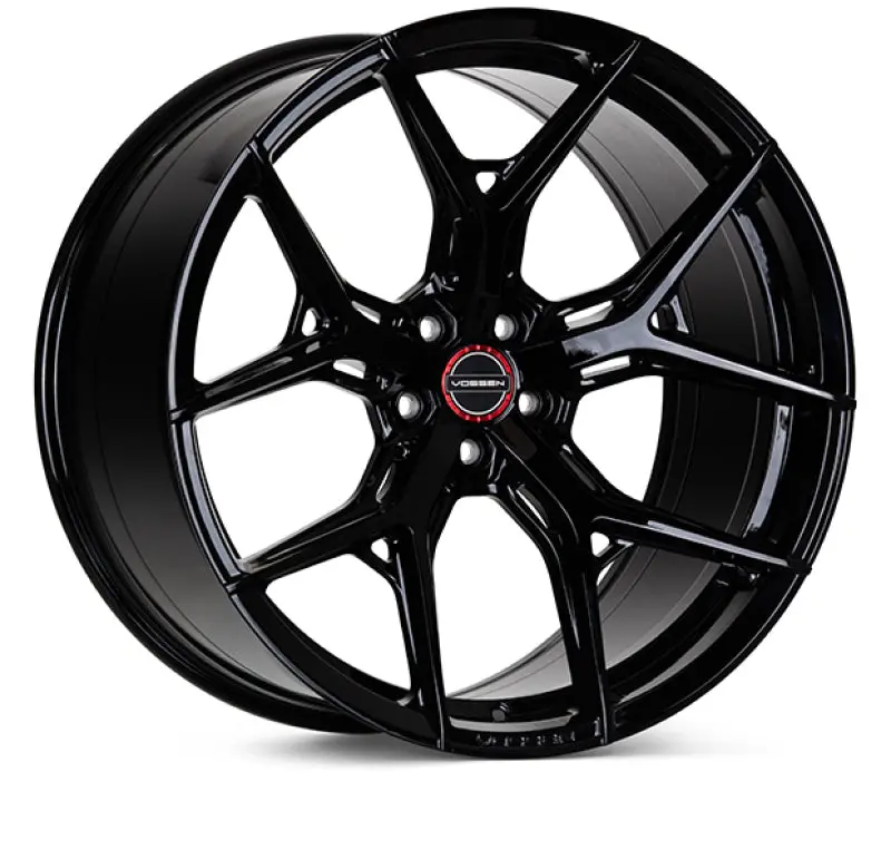 Vossen Hf-5 Gloss Black Alloy Wheel – 20X9", 5X114.3 Bolt Pattern, +32 Offset, 73.1Mm Center Bore, Flat Face Design 1