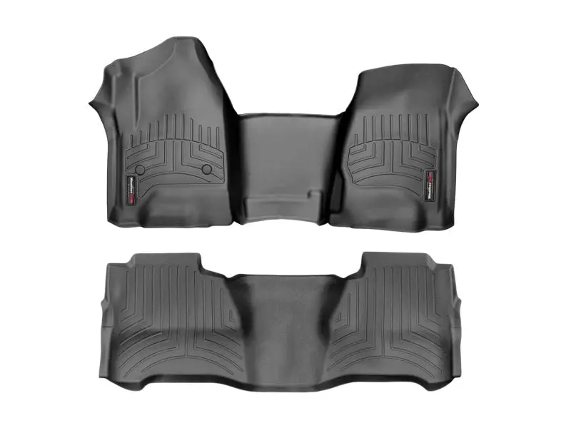 Weathertech Front Floorliner – Durable Black Trim For Custom Fit 1