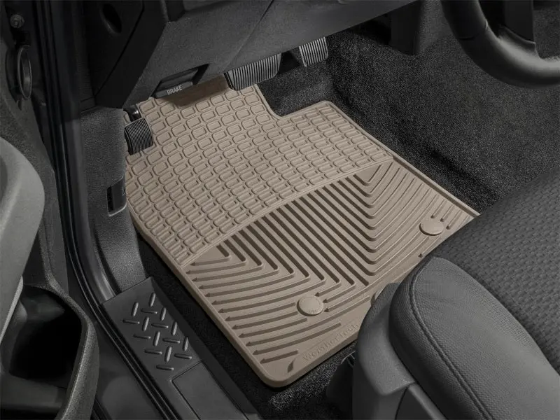 Wt Rubber All-Weather Rear Floor Mats – Tan Color 1