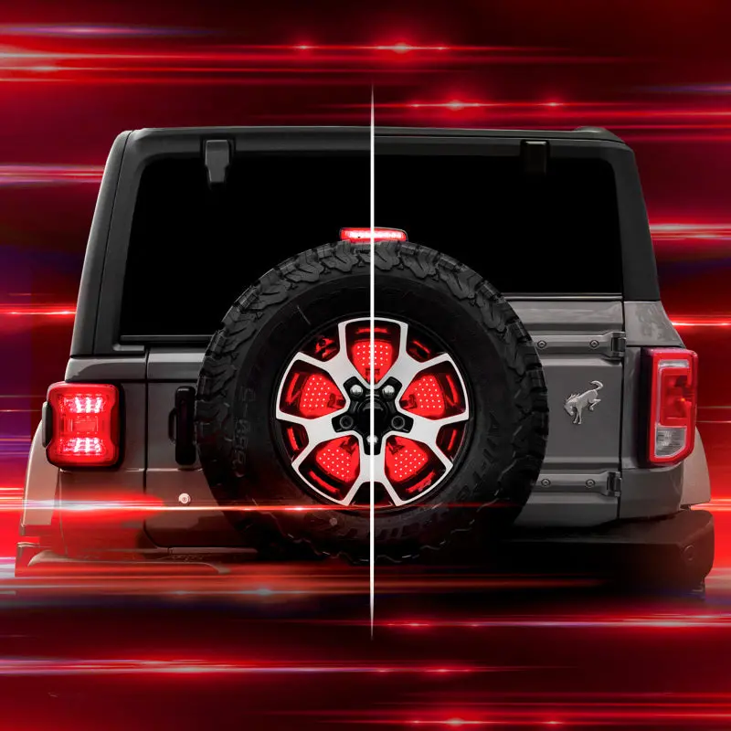 Xk Glow Integrated 5Th Wheel Light Bar For Ford Bronco – Brake, Turn, Reverse & Running Lights 1